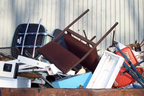 Industrial site clearance with heavy machinery