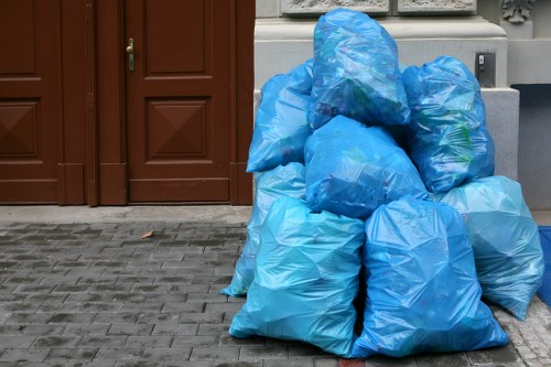 Large skip container for construction waste