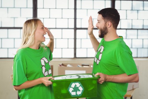 Satisfied homeowners after loft clearance
